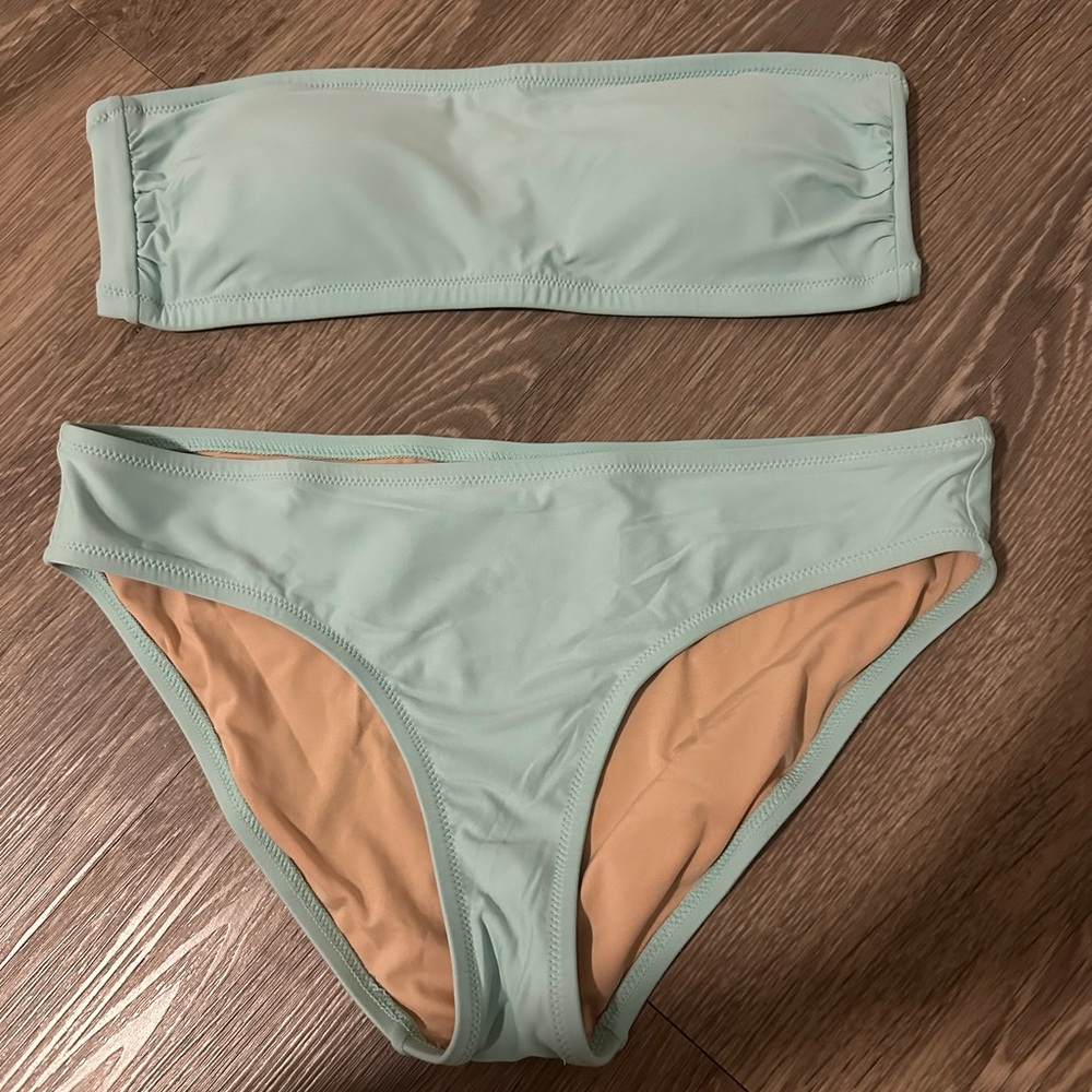 Jcrew Strapless Bikini Bandeau and Bikini Bottom